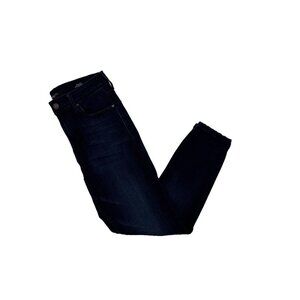 Fidelity Jeans Women's Size 24 Dark Blue Gwen High Rise Skinny Stretch inseam 24